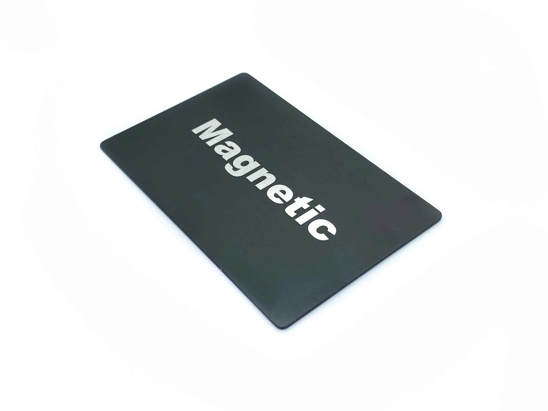 Magnetic metal card