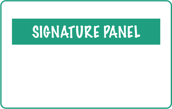 Signature panel